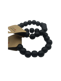 Image 2 of Black wooden jumbo bracelets