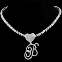 Image 1 of Heart cursive chain 