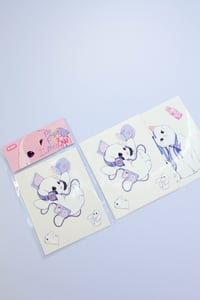 Image 3 of POW POW MEOW Kiss cut sticker B set
