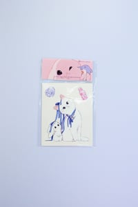 Image 2 of POW POW MEOW Kiss cut sticker B set