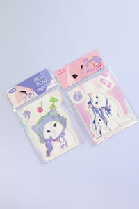 Image 4 of POW POW MEOW Kiss cut sticker B set