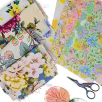Image 1 of Floral Chintz Vintage Cotton Offcuts 