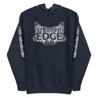 Image 2 of Thrones Straight Edge Hoodie White Ink