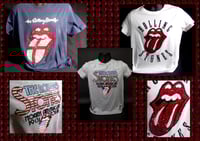 Image 1 of Vintage customised Rolling Stones rhinestone T shirts