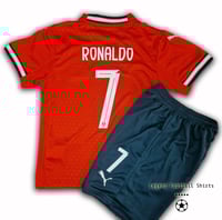 Image 2 of Portugal 2025 RONALDO kids kit