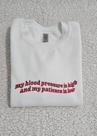 My blood pressure is high sweater