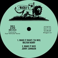 Image 2 of Milton Henry/Jerry Johnson - Them a Devil / Make It Right ('24 Mix) 12" (Wackie's) 