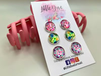 Image 1 of Floral Print Earrings