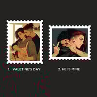Image 3 of Stickers STAMPS - He is mine (E20)