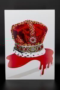 Image 4 of Prestige A3 Jewelled Red and Yellow Crown in 3D box frame
