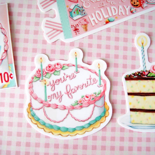 Image of You’re my favorite cake sticker 