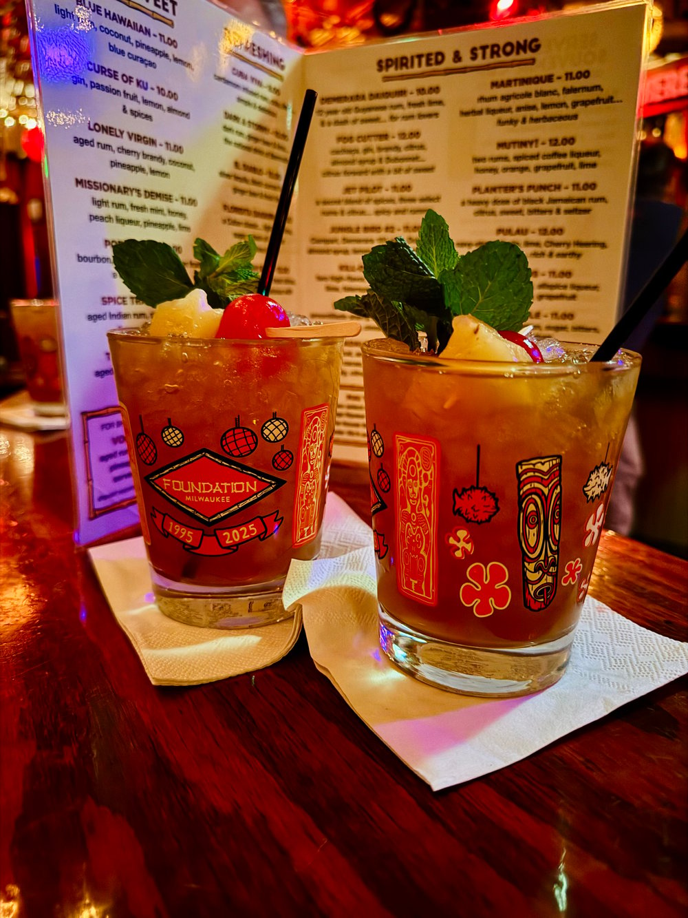 FOUNDATION Milwaukee 30th Anniversary 15 oz Mai Tai Glasses