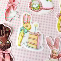 Image 2 of Bunny & cake sticker 