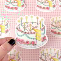 Image 1 of Best wishes cake sticker 