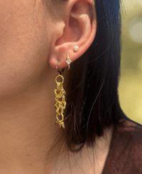 gold chainmaille with spikes