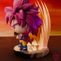 Image 3 of Goku Super Saiyan 4 Dragon Ball Daima Custom Funko Pop