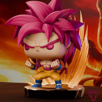 Image 2 of Goku Super Saiyan 4 Dragon Ball Daima Custom Funko Pop