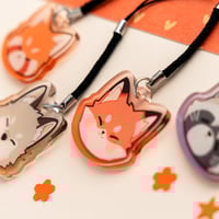 Image 2 of Phone charms - red panda, wold, fox, racoon