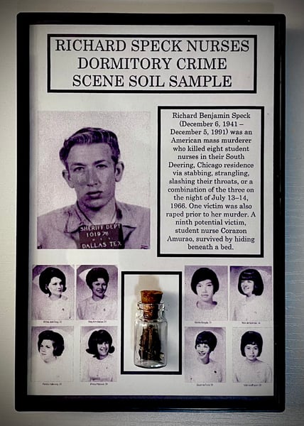 Image of Richard Speck Nurses Dormitory Crime Scene Soil Sample Frame