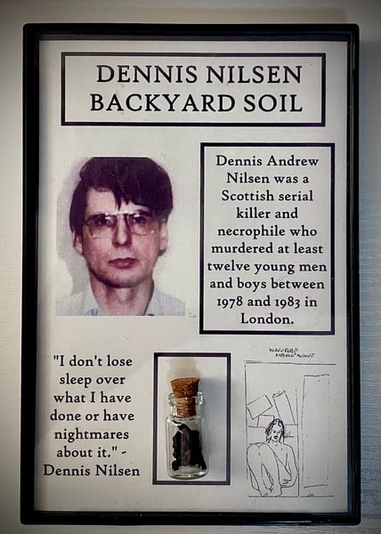 Image of Dennis Nilsen "	The Muswell Hill Murderer" Backyard Soil Sample Frame