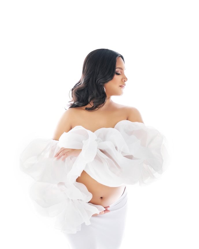 Image of Oversized organza sleeves