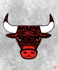 NATIVE BULLS STICKERS