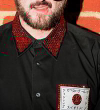 Image 8 of Stretch GAP shirt with La Rocka Rising Sun decals