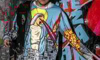 Image 11 of Customised Holy Mary Godzilla rhinestone long sleeve 