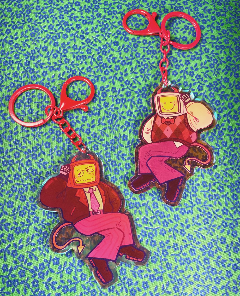 Edgar acrylic charm