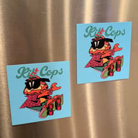 Image 1 of "Kick Cops" Garfield Magnets