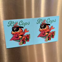 Image 3 of "Kick Cops" Garfield Magnets