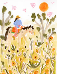 Image 2 of Melissa Lakey - "Riding in the Flowers"