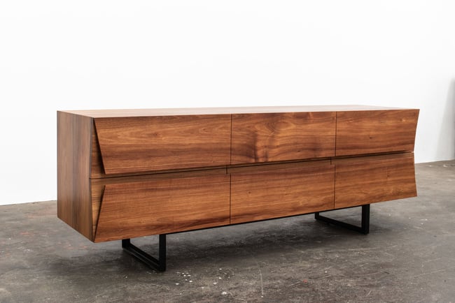 CLIPPED WING SIDEBOARD IN TASMANIAN BLACKWOOD