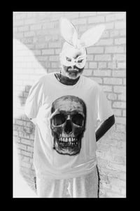 Image 15 of Negative Skulls with rhinestone outlines (b/w and Red) 