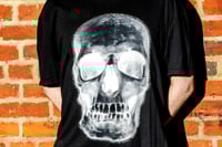Image 12 of Negative Skulls with rhinestone outlines (b/w and Red) 