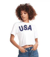 Image 1 of Patriot Chic Crop Top!