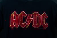 Image 17 of Vintage AC DC T shirts, upcycled, hand custom rhinestoned logos
