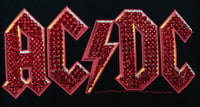 Image 10 of Vintage AC DC T shirts, upcycled, hand custom rhinestoned logos
