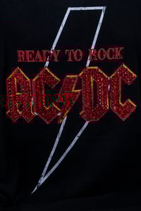 Image 21 of Vintage AC DC T shirts, upcycled, hand custom rhinestoned logos