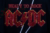 Image 19 of Vintage AC DC T shirts, upcycled, hand custom rhinestoned logos