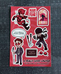 Daredevil sticker sheet