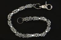 Image 1 of Hex nut wallet chain/necklace (NARROW width w/aluminum rings)
