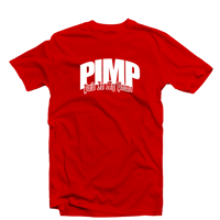 PIMP (Paid In My Prime) T-SHIRT - Red/White