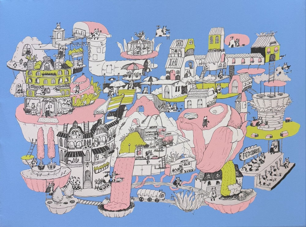 Image of The Aerial City I [canvas]