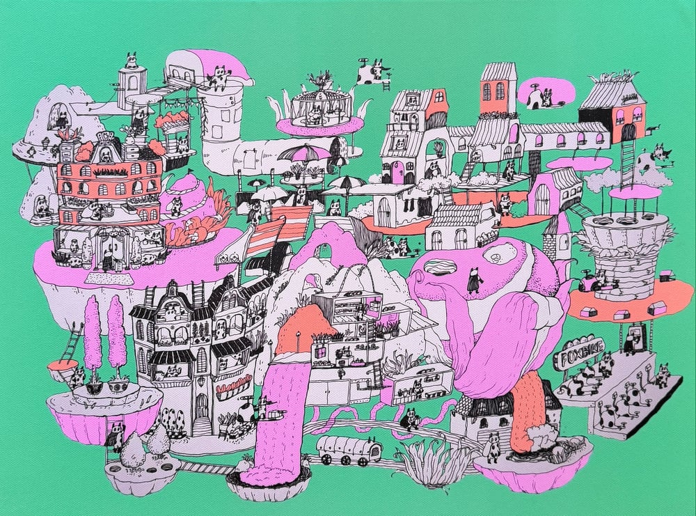 Image of The Aerial City II [canvas]