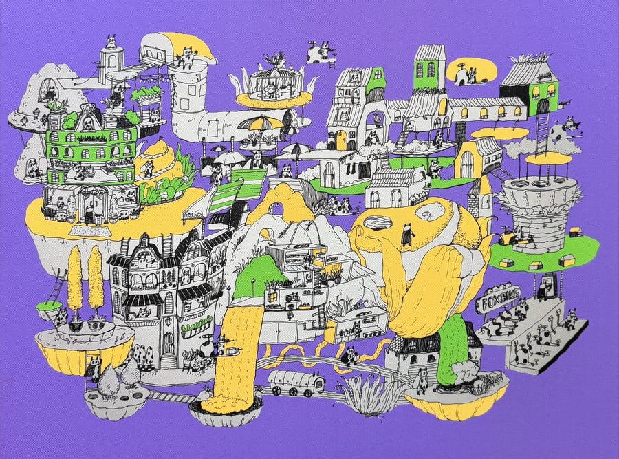 Image of The Aerial City III [canvas]