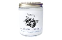 BLUEBERRY CRUMBLE. Soy Candle.