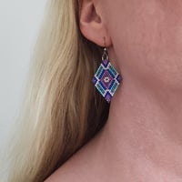 Image 3 of Purple & Turquoise Diamond