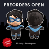 30 cm Nightwing plush (PREORDER)