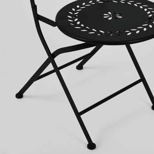 Image of Black Jardin  Folding Outdoor Chairs PAIR